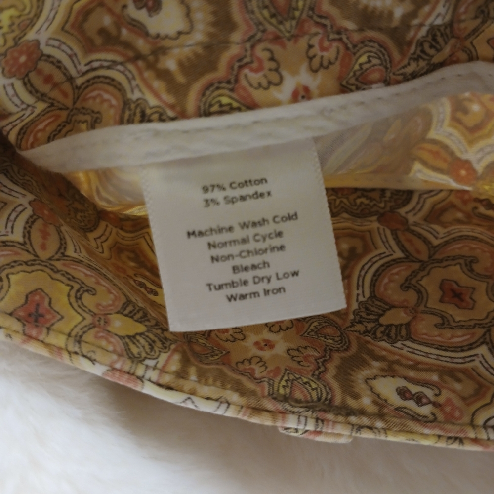 Talbots Signature Women's Pants Size 6 | Paisley Medallion Print | - Picture 7 of 11